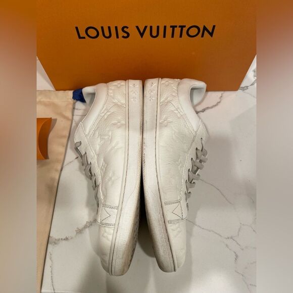 TWO LOUIS VUITTON 
Luxembourg Sneaker BLACK AND WHITE sz 8 - Picture 10 of 11